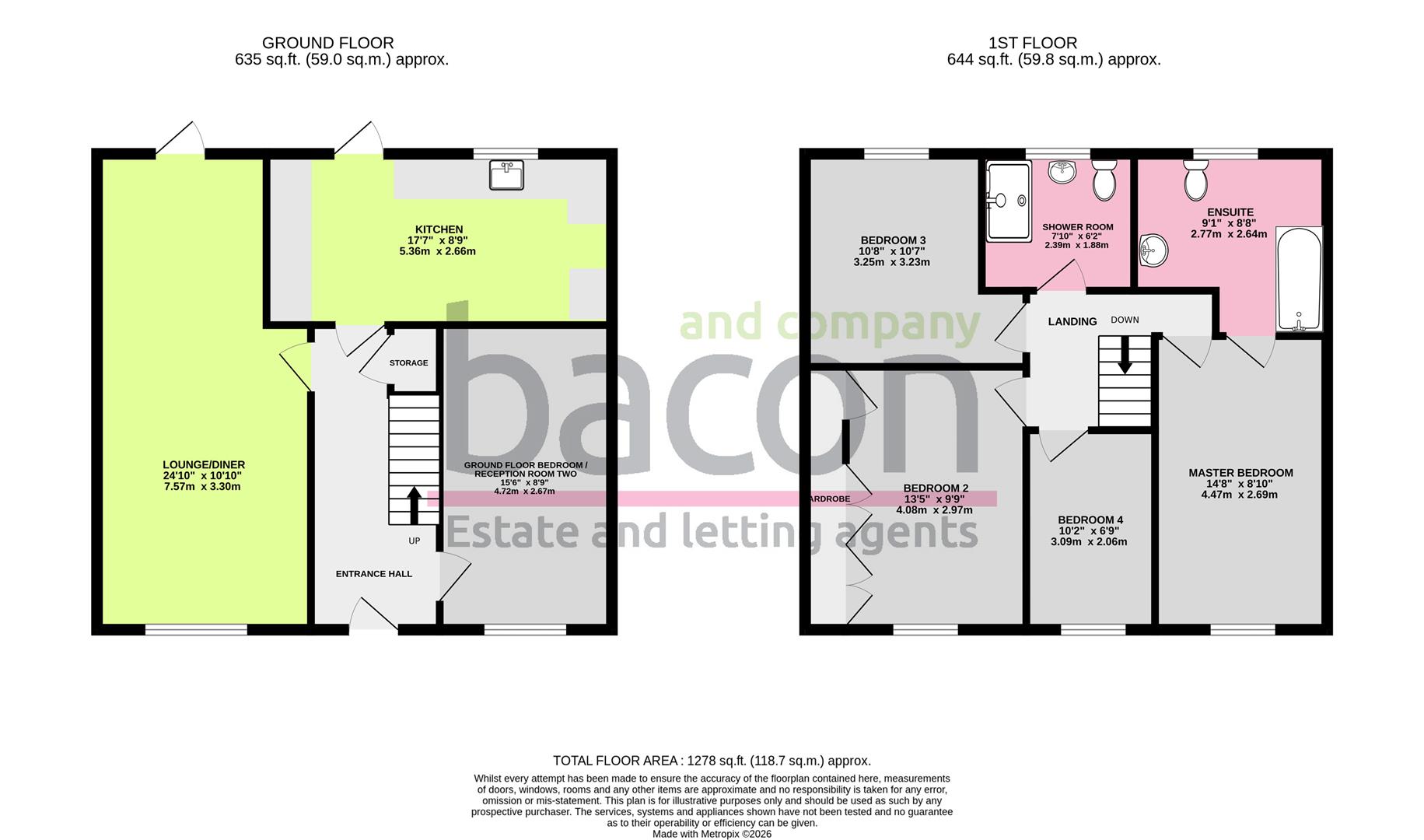 Floor Plan | House - End Terrace | Southdownview Close, Broadwater, Worthing, West Sussex, BN14 8NY | For Sale